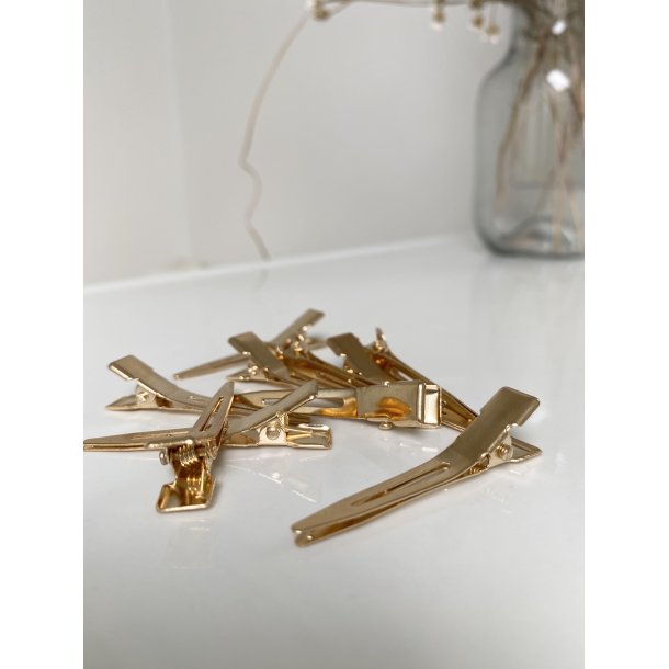 Living Beauty Root Clips - 10 stk guld