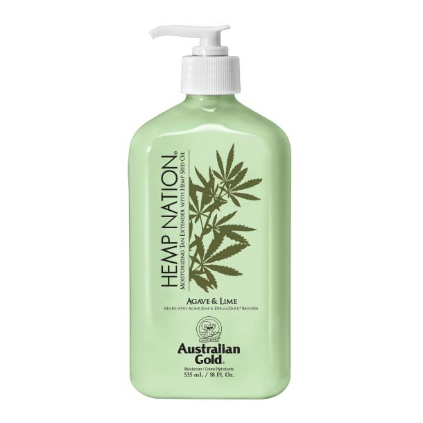 Hemp Nation Agave &amp; Lime Bodylotion (DermaDark Bronzer) 535 ml.