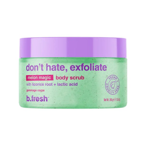 b.fresh  Dont hate, exfoliate  melon magic body scrub  200 ml