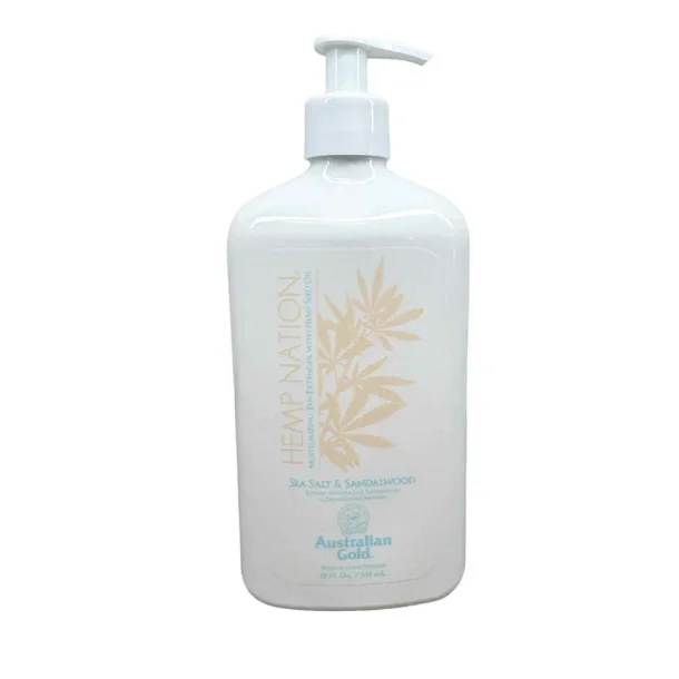 Hemp Nation Sea Salt &amp; Sandalwood Bodylotion (DermaDark Bronzer) 535 ml.