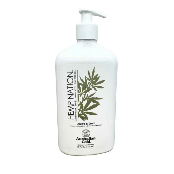 Hemp Nation Agave &amp; Lime Bodylotion (DermaDark Bronzer) 535 ml.