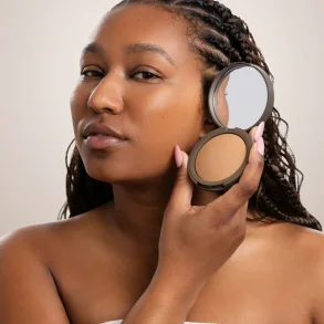 Sanzi Beauty Silky Baked Powder - 6N Deep Caramel