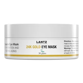 Lantz Copenhagen 24K Guld jenmasker  Intens Fugt og Antiaging, 60 stk