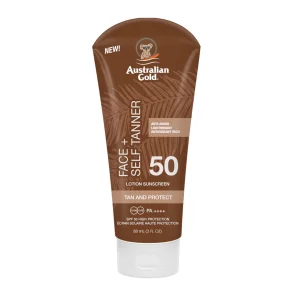 Australian Gold SPF 50 Face + Self Tanner Lotion - 88 ml