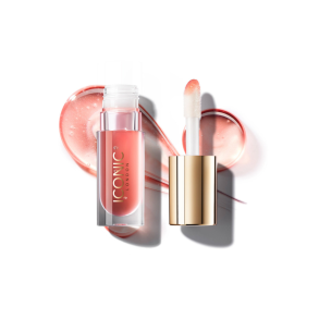 ICONIC London Luster Lip Oil, Shes a Peach, Coral
