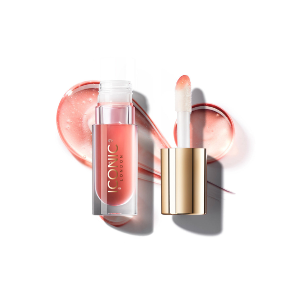 ICONIC London Luster Lip Oil, Shes a Peach, Coral