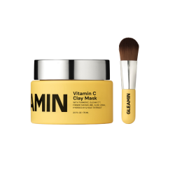 Gleamin - Vitamin C Clay Mask + Applicator Brush, 75 ml
