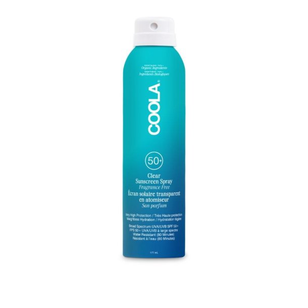 COOLA Classic Body Spray Fragrance-Free SPF 50, 177 ml 